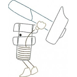 Stickserie - Ritter Schraube Doodle 10